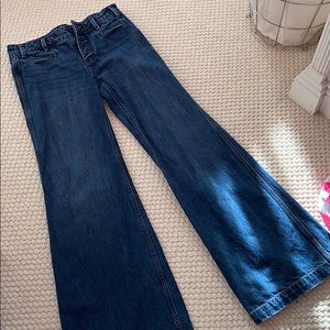 LIKE NEW FREE PEOPLE DEMIN WIDE LEG JEANS CLASSIC